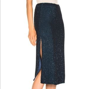 retrofete Skirts - NWT Retrofete Sequin Skirt Navy retrofete Skirts - NWT Retrofete Sequin Skirt Navy
